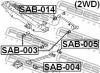 FEBEST SAB-004 Сайлентблок задней тяги