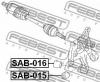 FEBEST SAB016 САЙЛЕНБЛОК ЗАДНЕЙ ЦАПФЫ (SUBARU IMPREZA G12 2007-) FEBEST