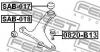FEBEST SAB017 САЙЛЕНБЛОК ЗАДНИЙ ПЕРЕДНЕГО РЫЧАГА (SUBARU IMPREZA G12 2007- SUBARU LEGACY B13 2003-) FEBEST