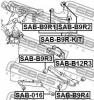 FEBEST SABB9R1 САЙЛЕНБЛОК ЗАДНЕГО ВЕРХНЕГО РЫЧАГА (SUBARU B9 TRIBECA 2004-) FEBEST