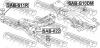 FEBEST SAB-G10DM Сайлентблок SUBARU FORESTER S11 2001-2007