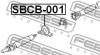 FEBEST SBCB-001 ПОДШИПНИК ПОДВЕСНОЙ КАРДАННОГО ВАЛА (SUBARU LEGACY B11 1993-1998; SUBARU LEGACY B12 1998-2003; SUBARU LEGACY/LEGACY OUTBACK B11 1993-1998; SUBARU LEGACY/LEGACY OUTBACK B12 1997-2003) FEBEST