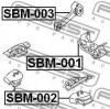 FEBEST SBM-002 Подушка двигателя передняя