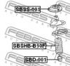 FEBEST SBSS001 ОПОРА ПЕРЕДНЕГО АМОРТИЗАТОРА