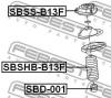FEBEST SBSS-B13F Опора переднего амортизатора
