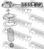FEBEST SBSS-B9F Опора переднего амортизатора