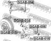 FEBEST SGAB-015 Сайлентблок рычага: SSANG YONG KYRON 2005-