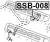 FEBEST SSB008 ВТУЛКА ЗАДНЕГО СТАБИЛИЗАТОРА D13 (SUBARU LEGACY B12 1997-2003) FEBEST