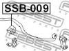 FEBEST SSB009 ВТУЛКА ПЕРЕДНЕГО СТАБИЛИЗАТОРА D20 (SUBARU FORESTER S11 2002- SUBARU LEGACY B12 1997-2003) FEBEST