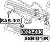 FEBEST SSB-G10R ВТУЛКА ЗАДНЕГО СТАБИЛИЗАТОРА