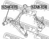FEBEST SZAB034 САЙЛЕНБЛОК ЗАДНИЙ ПЕРЕДНЕГО РЫЧАГА (SUZUKI AERIO/LIANA RH423 2006-) FEBEST