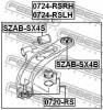 FEBEST SZAB-SX4B Сайлентблок задний переднего рычага