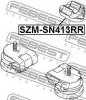 FEBEST SZMSN413RR Подушка двигателя