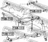 FEBEST TAB133 САЙЛЕНБЛОК ЗАДНЕЙ ПРОДОЛЬНОЙ ТЯГИ