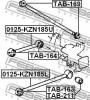 FEBEST TAB163 САЙЛЕНБЛОК ЗАДНЕГО ПРОДОЛЬНОГО РЫЧАГА
