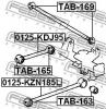 FEBEST TAB165 САЙЛЕНБЛОК ЗАДНЕГО ПРОДОЛЬНОГО РЫЧАГА