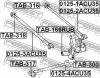 FEBEST TAB166RUB TAB-166RUB_сайленблок задн.цапфы/ Toyota Kluger L/V ACU25/MCU25 4WD 2000]