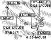 FEBEST TAB-166Z Сайлентблок задней цапфы плавающий