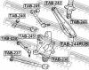 FEBEST TAB-244RUB Сайлентблок задней цапфы