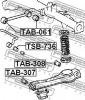 FEBEST TAB307 САЙЛЕНБЛОК ЗАДНЕГО РЫЧАГА