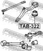 FEBEST TAB322 САЙЛЕНБЛОК ПЕРЕДНЕГО РЫЧАГА (TOYOTA CROWN/CROWN MAJESTA UZS173 4WD 1999-2004) FEBEST