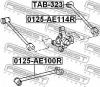 FEBEST TAB323 САЙЛЕНБЛОК ЗАДНЕЙ ПОПЕРЕЧНОЙ ТЯГИ (TOYOTA COROLLA AE100/EE100/CE100 1991-1997 TOYOTA COROLLA AE115 4