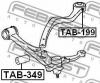 FEBEST TAB-349 САЙЛЕНБЛОК ПЕРЕДНИЙ ПЕРЕДНЕГО РЫЧАГА () FEBEST