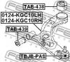 FEBEST TAB438 САЙЛЕНБЛОК ЗАДНИЙ ПЕРЕДНЕГО РЫЧАГА