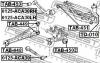 FEBEST TAB448 САЙЛЕНБЛОК ЗАДНЕГО ПРОДОЛЬНОГО РЫЧАГА (TOYOTA RAV4 ACA3#/GSA3# 2005-) FEBEST
