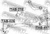 FEBEST TAB-497 Сайлентблок задней цапфы