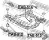 FEBEST TAB-512 Сайлентблок подрамника