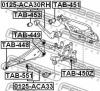 FEBEST TAB-551 САЙЛЕНБЛОК ЗАДНЕЙ ПОПЕРЕЧНОЙ ТЯГИ