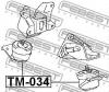 FEBEST TM034 ПОДУШКА ДВИГАТЕЛЯ ПЕРЕДНЯЯ