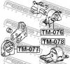 FEBEST TM077 ПОДУШКА ДВИГАТЕЛЯ ПЕРЕДНЯЯ