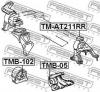 FEBEST TMAT211RR ПОДУШКА ДВИГАТЕЛЯ ЗАДНЯЯ (TOYOTA CALDINA AT190/ST190 1992-1996 TOYOTA CALDINA AT210/ST210 1997-2002