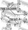 FEBEST TMB-GSU45RR Сайленблок задней подушки двигателя