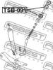 FEBEST TSB-091 Втулка реактивной тяги