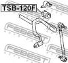 FEBEST TSB-120F Втулка стабилизатора передняя