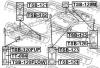 FEBEST TSB120FLOW ПОДУШКА ПОДРАМНИКА