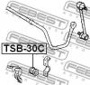 FEBEST TSB-30C Втулка стабилизатора задняя