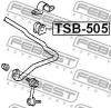 FEBEST TSB-505 Втулка стабилизатора передняя