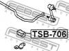 FEBEST TSB706 ВТУЛКА ЗАДНЕГО СТАБИЛИЗАТОРА D13
