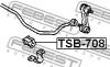 FEBEST TSB708 ВТУЛКА ЗАДНЕГО СТАБИЛИЗАТОРА D14 (TOYOTA COROLLA AE100/EE100/CE100 1991-1997 TOYOTA LEVIN/TRUENO AE1