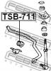FEBEST TSB711 ВТУЛКА ЗАДНЕГО СТАБИЛИЗАТОРА D17 (TOYOTA COROLLA 2 EL45 4WD 1990-1994 TOYOTA CORSA/TERCEL EL45 4WD 1