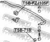 FEBEST TSB718 TSB-718_сайленблок передн.тяги стаб./ Toyota Land Cruiser 100 HDJ101/UZJ100 1998-2007