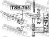 FEBEST TSB723 ВТУЛКА ЗАДНЕГО СТАБИЛИЗАТОРА D8