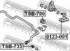 FEBEST TSB733 ВТУЛКА ПЕРЕДНЕГО СТАБИЛИЗАТОРА D11