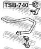FEBEST TSB-740 Втулка заднего стабилизатора