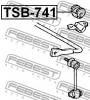FEBEST TSB-741 Втулка заднего стабилизатора
