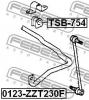 FEBEST TSB754 ВТУЛКА ПЕРЕДНЕГО СТАБИЛИЗАТОРА